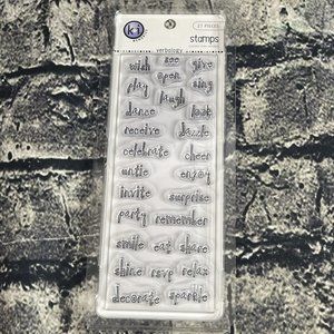 KI Memories Verbology Phrases 27 Piece Stamp Set
